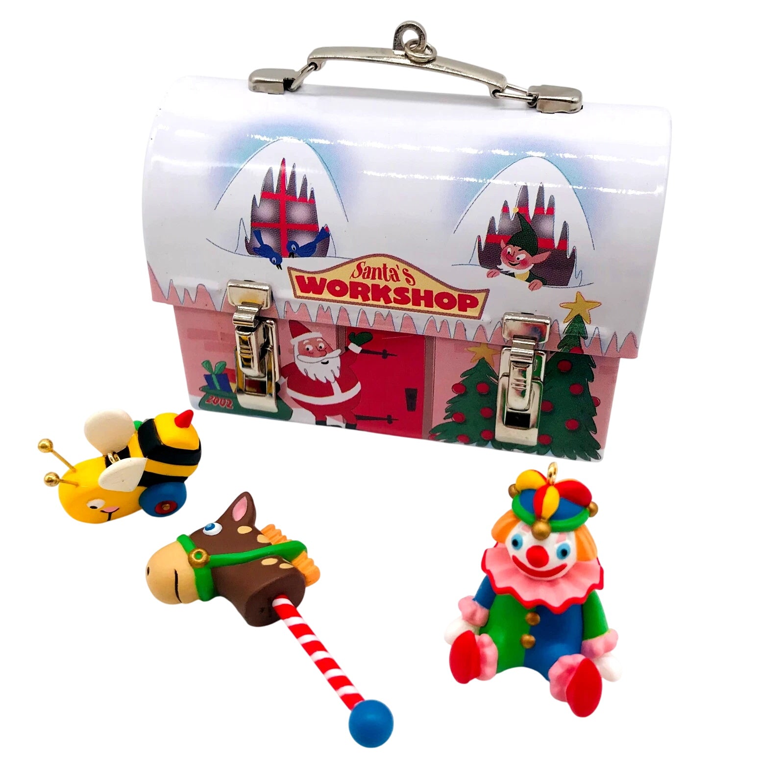 2002 Santa's Workshop Lunch Box Hallmark Ornament (Lunch Box) QXC4586