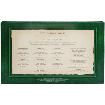 2002 The Family Room Hallmark Ornament (Santa's Big Night) QXC4566