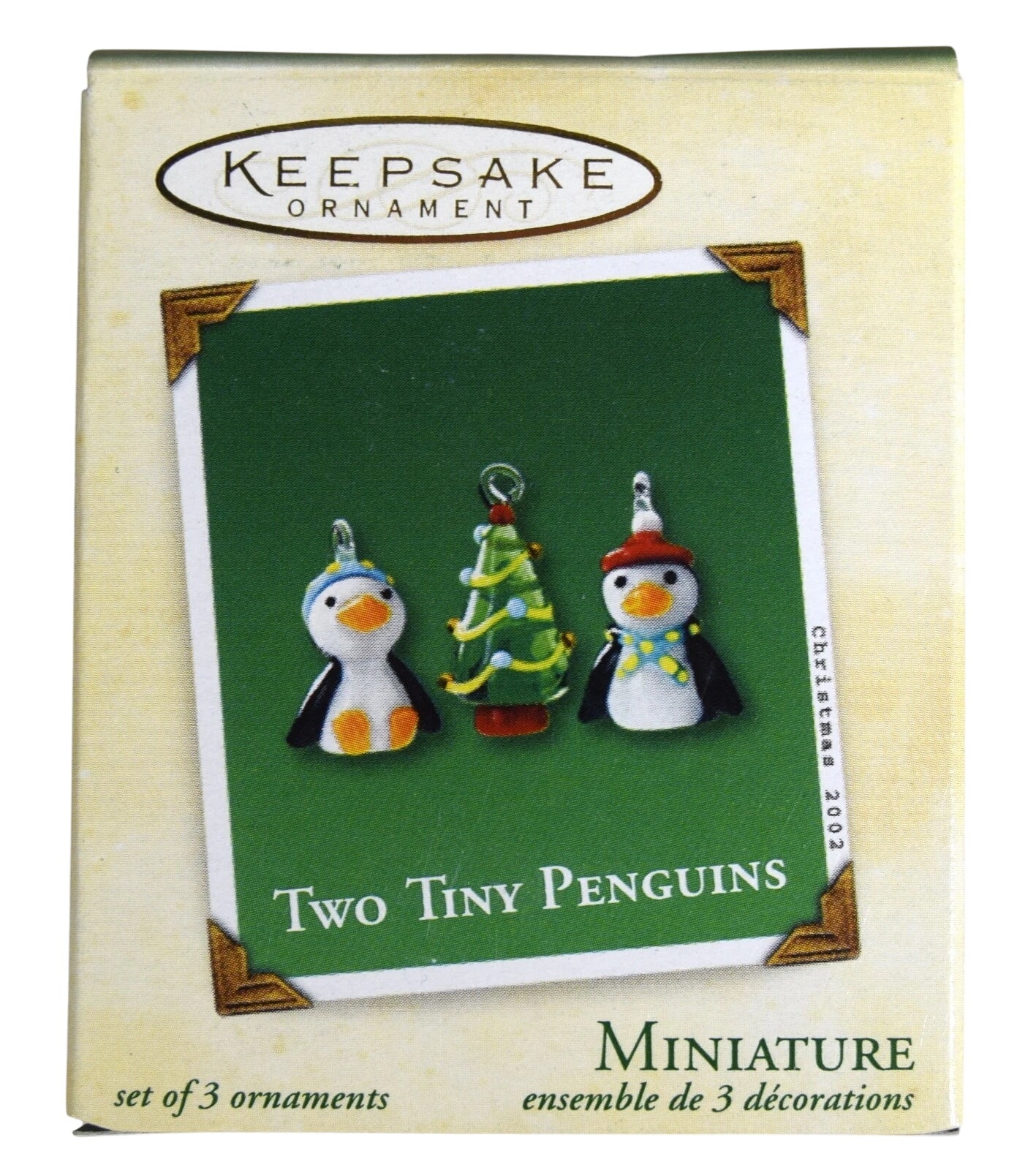 2002 Two Tiny Penguins Hallmark Ornament (Penguins) QXM4413