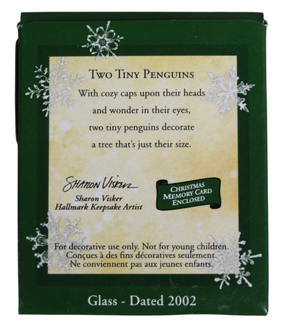 2002 Two Tiny Penguins Hallmark Ornament (Penguins) QXM4413