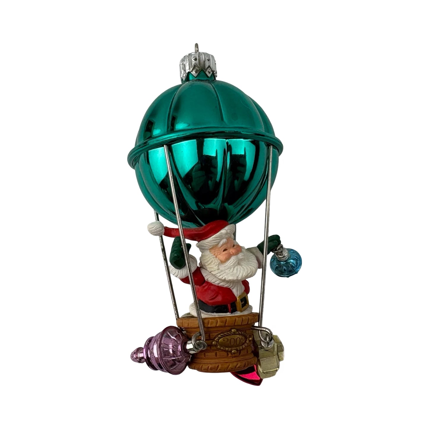 2002 Up, Up, And Away Hallmark Ornament (Santa Claus) QX8466