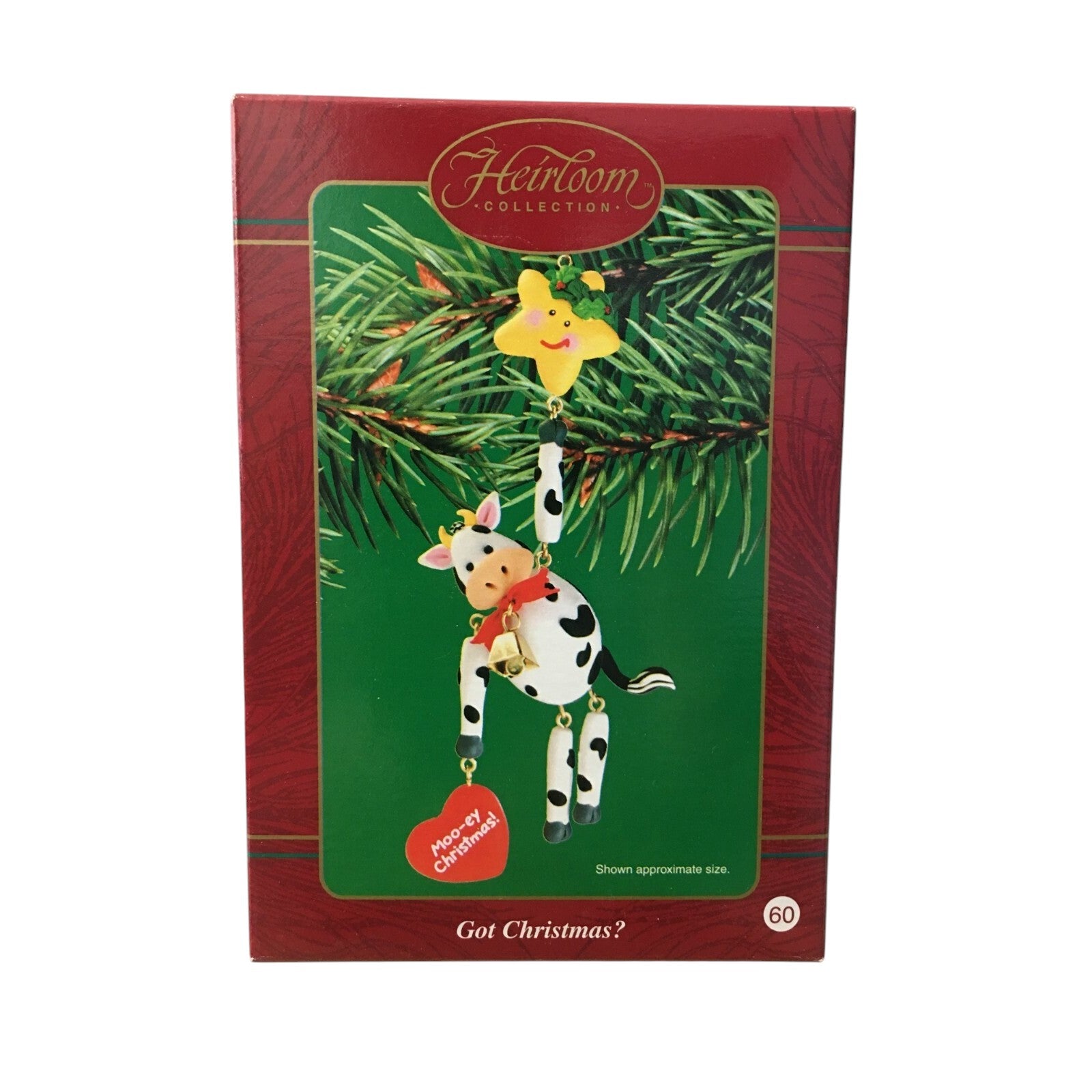 2002 Vintage Got Christmas? Moo-ey Christmas! Carlton Cards Ornaments (Animal) CXOR-126G