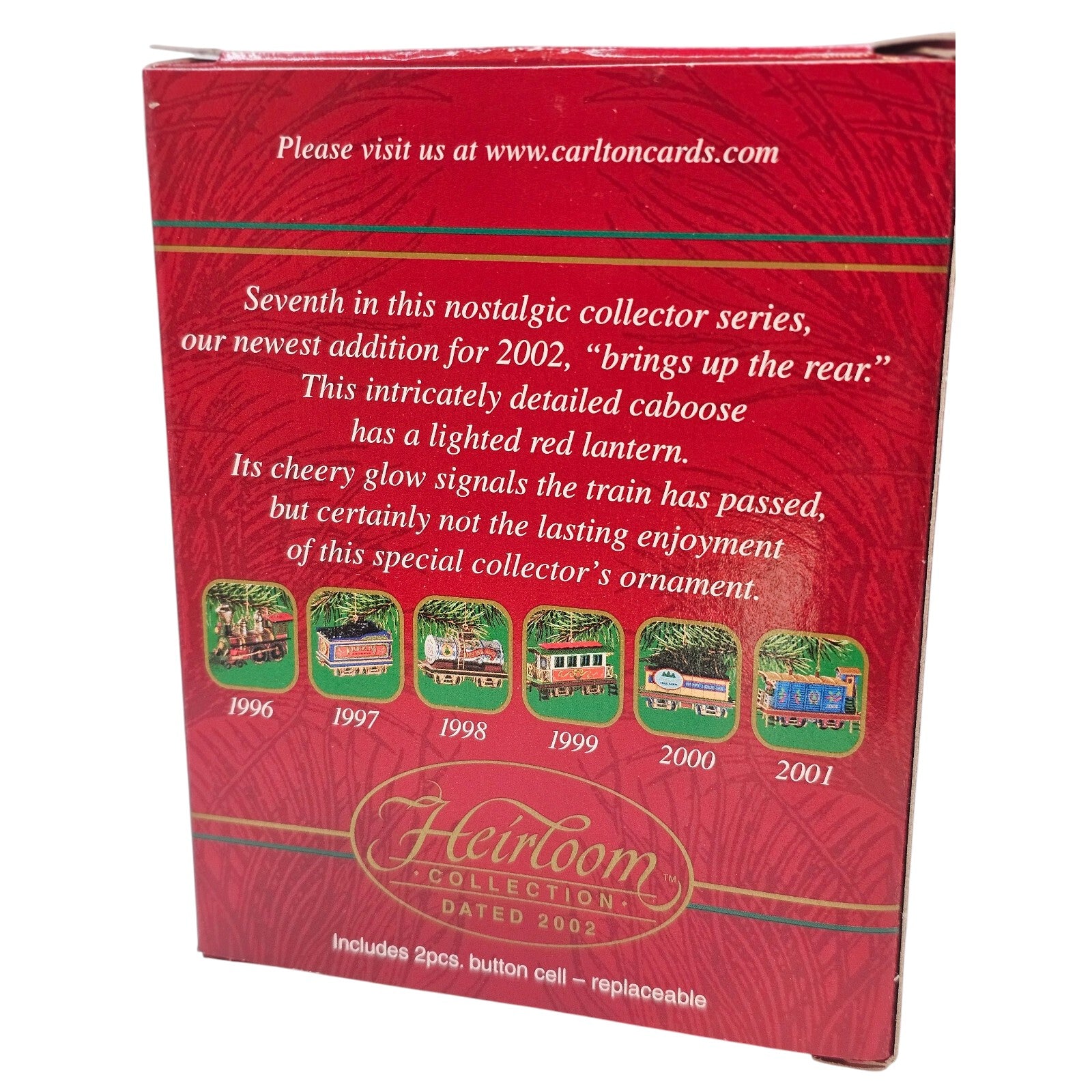 2002 Wonderland Express Carlton Cards Ornaments (Train) CXOR-093G