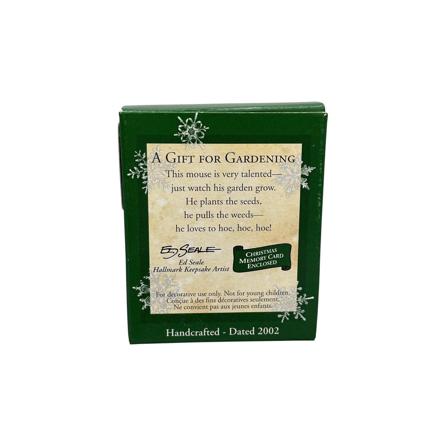 2002 A Gift for Gardening Hallmark Ornament (Teddy Bear) QXM4463 Image5