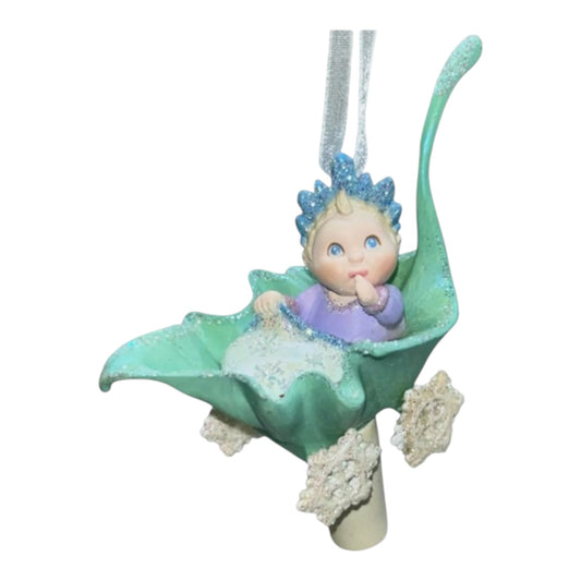 2002 Baby Delandra Hallmark Ornament (Frostlight Faeries) QP1666 Image1