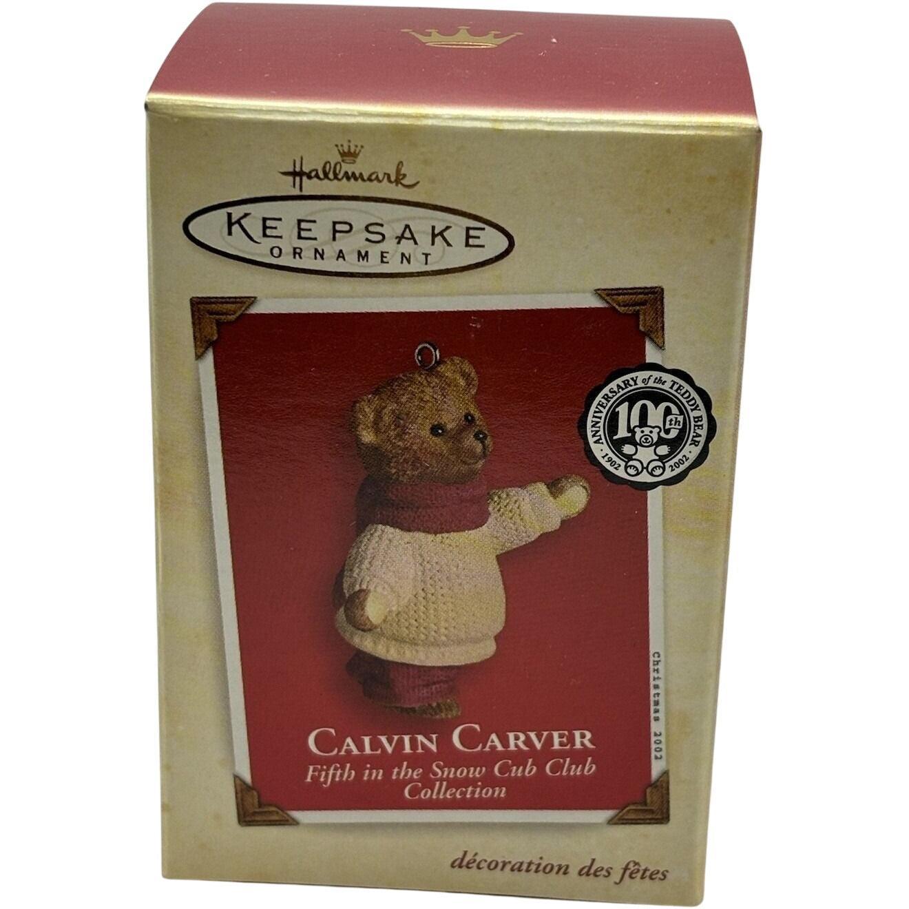 2002 Calvin Carver Hallmark Ornament (Snow Cub Club) QRP4646