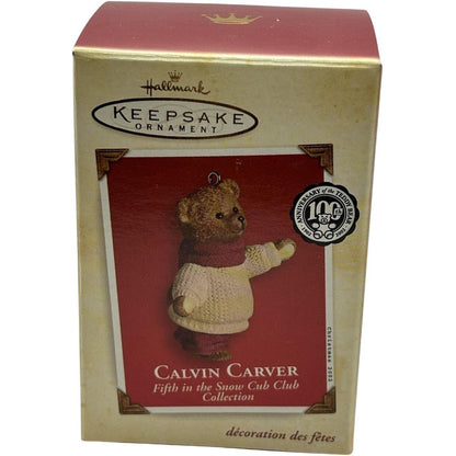 2002 Calvin Carver Hallmark Ornament (Snow Cub Club) QRP4646