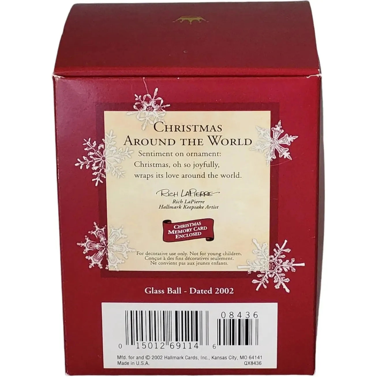 2002 Christmas Around the World Hallmark Ornament (Ball) QX8436
