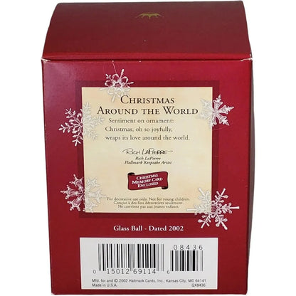 2002 Christmas Around the World Hallmark Ornament (Ball) QX8436