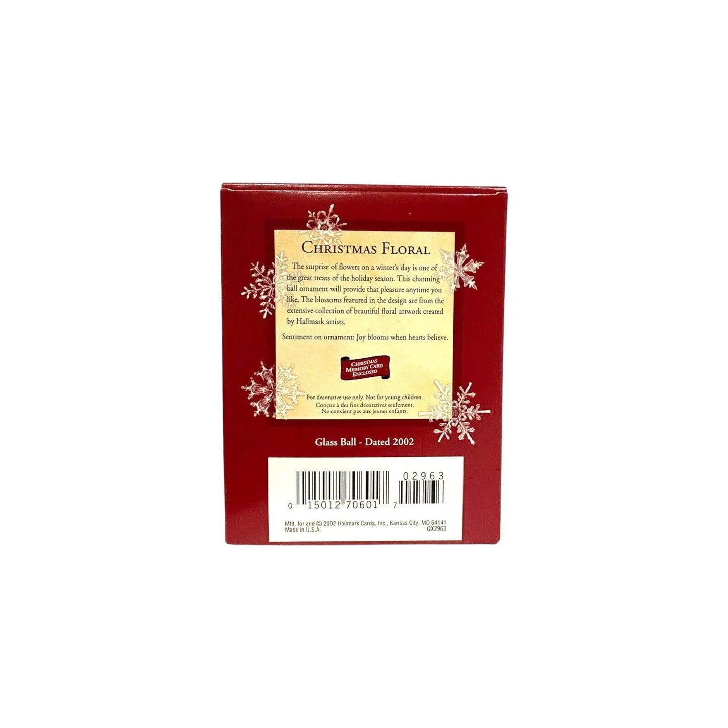 2002 Christmas Floral (Ball)