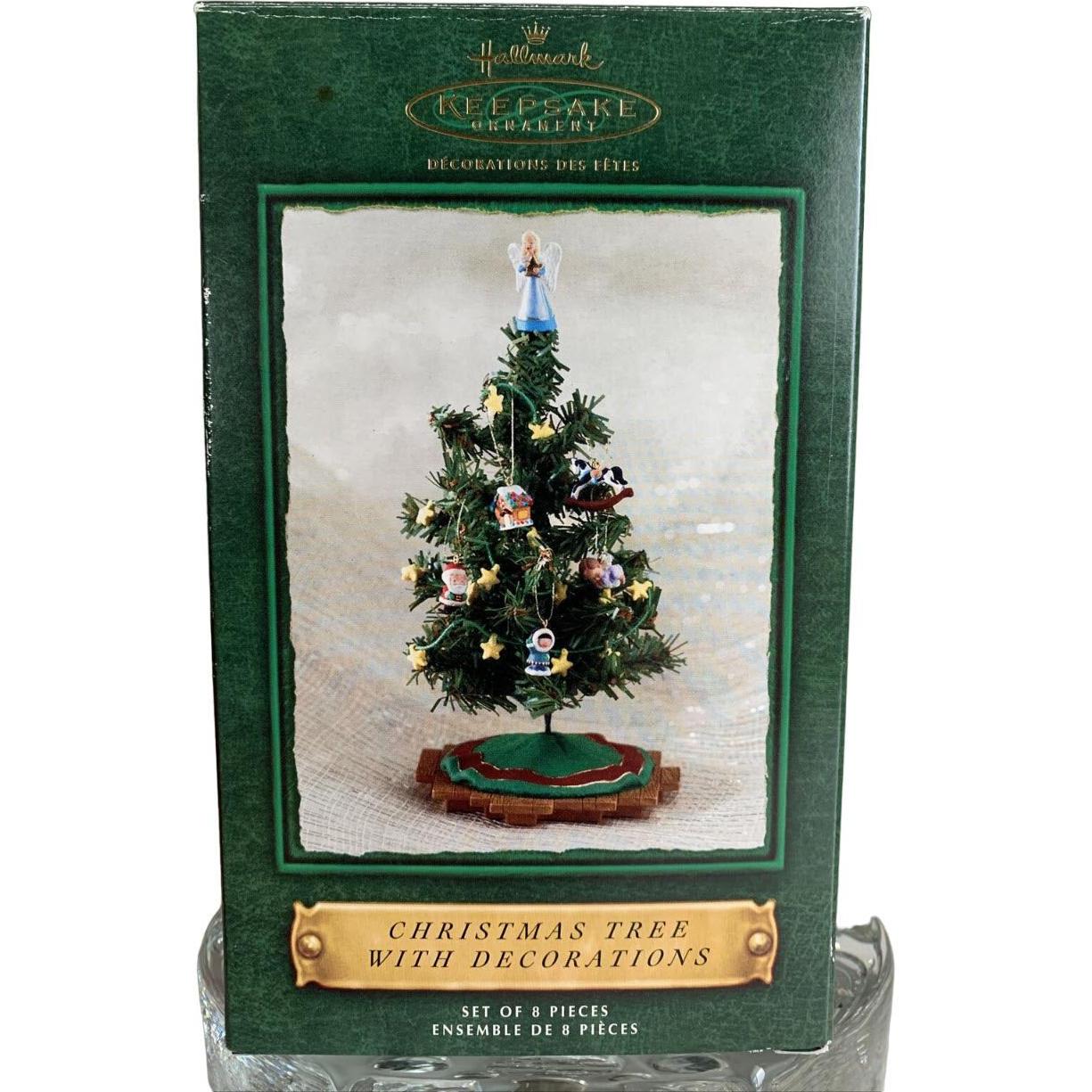 2002 Christmas Tree With Decoration Hallmark Ornament (Santa's Big Night) QX4476