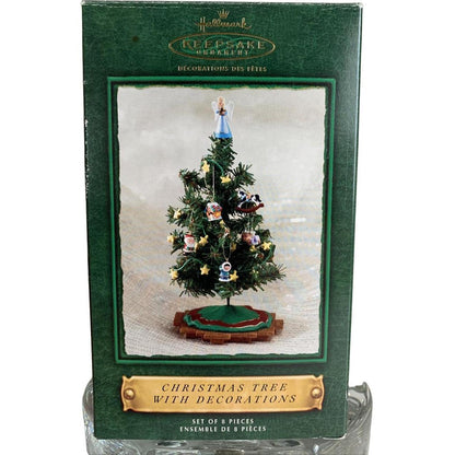 2002 Christmas Tree With Decoration Hallmark Ornament (Santa's Big Night) QX4476