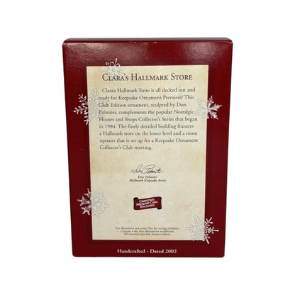 2002 Clara's Hallmark Store Hallmark Ornament (Nostalgic Houses and Shops) QXC4583 Image8