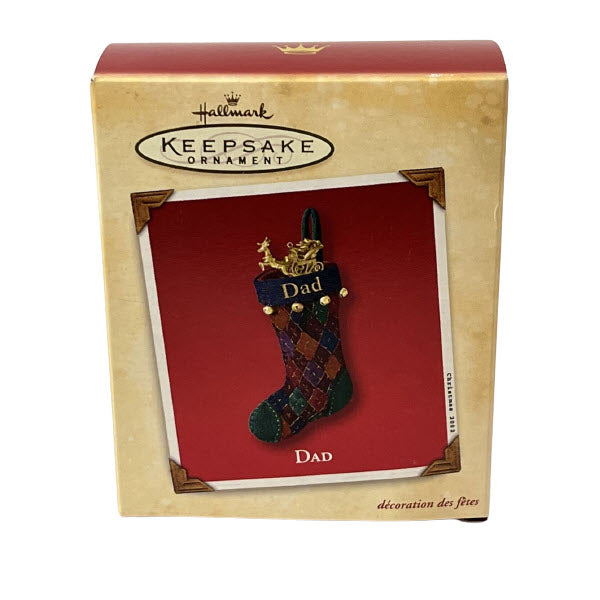 2002 Dad Hallmark Ornament (Stocking) QX8936