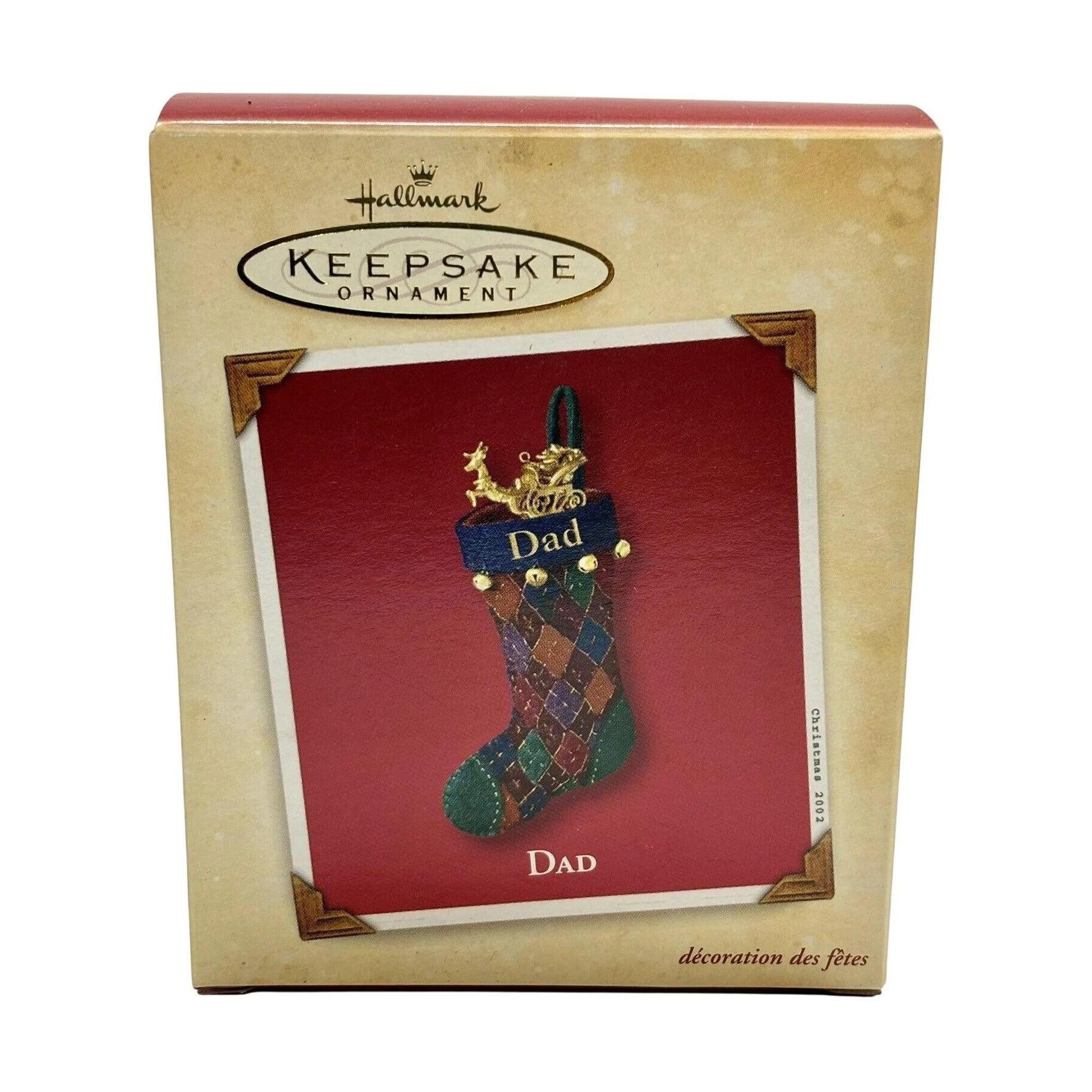 2002 Dad Hallmark Ornament (Stocking) QX8936 Image2