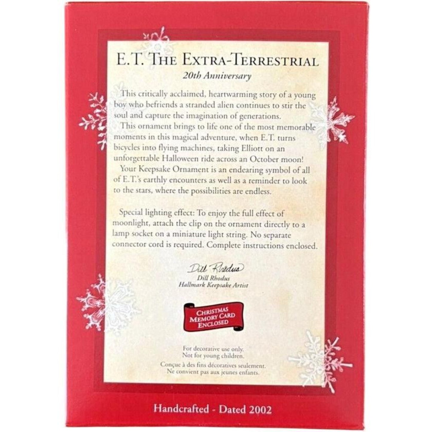 2002 E.T. The Extra-Terrestrial Hallmark Ornament (Movies) QXI5333