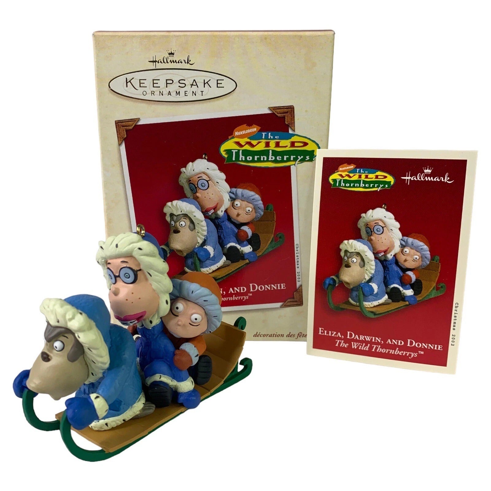 2002 Eliza, Darwin, and Donnie Hallmark Ornament (The Wild Thornberrys) QXI5263