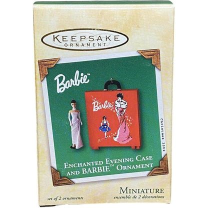 2002 Enchanted Evening Case & Barbie Hallmark Ornament (Barbie Cases) QXM4383