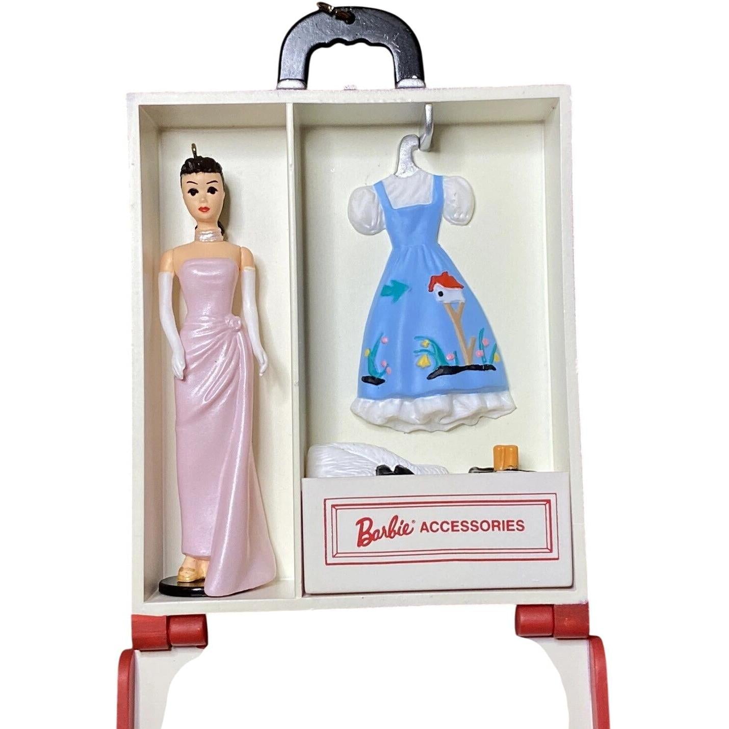 2002 Enchanted Evening Case & Barbie Hallmark Ornament (Barbie Cases) QXM4383