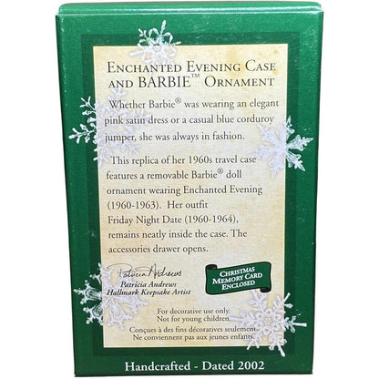 2002 Enchanted Evening Case & Barbie Hallmark Ornament (Barbie Cases) QXM4383