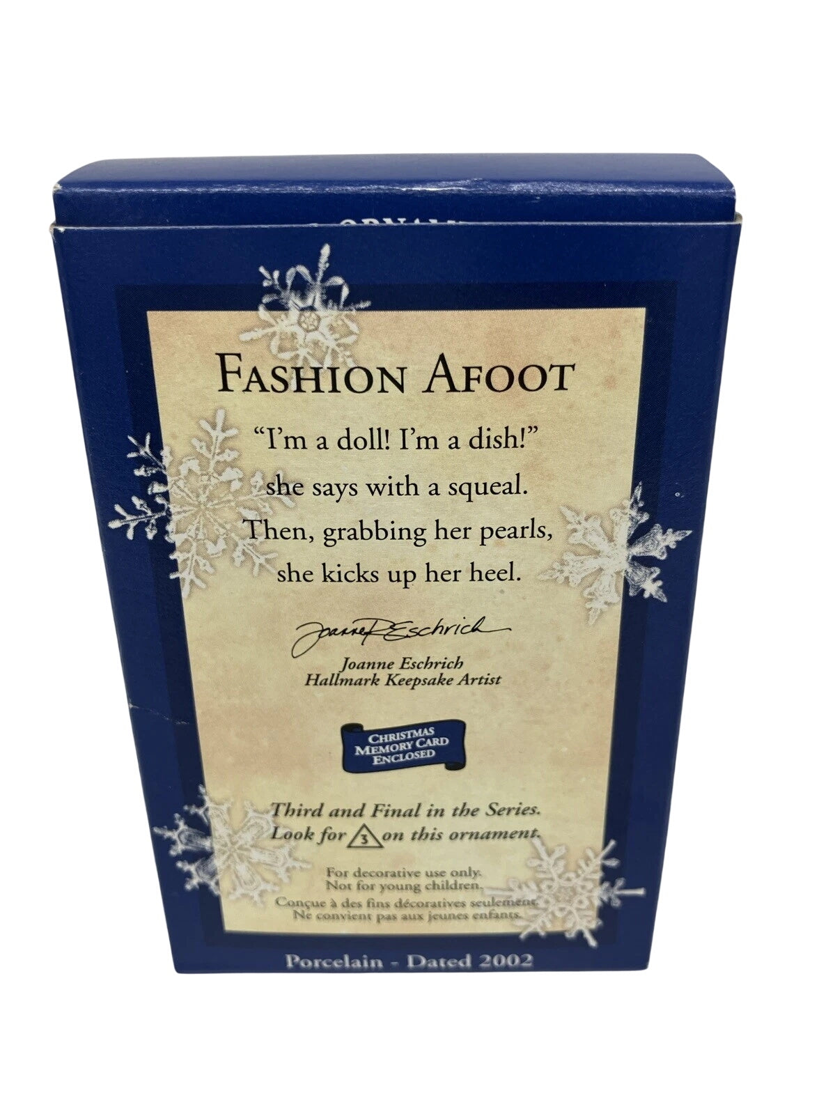2002 Fashion Afoot #3 Hallmark Ornament (Fashion Afoot) QX8116