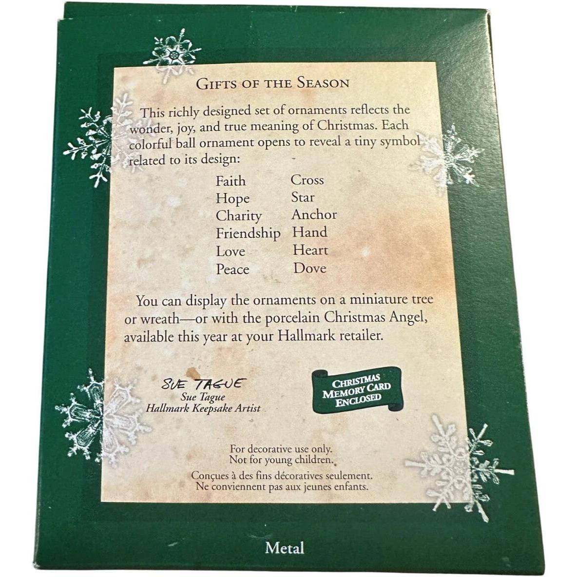 2002 Gifts of the Season Hallmark Ornament (Ball) QXM4576