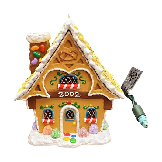 2002 Gingerbread Cottage Hallmark Ornament (Gingerbread) QLX7683 Image1