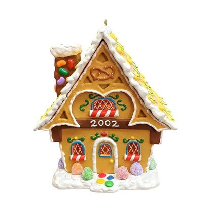 2002 Gingerbread Cottage Hallmark Ornament (Gingerbread) QLX7683 Image4