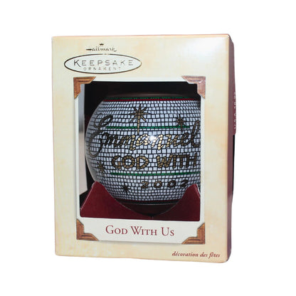 2002 God With Us Hallmark Ornament (Ball) QX8893