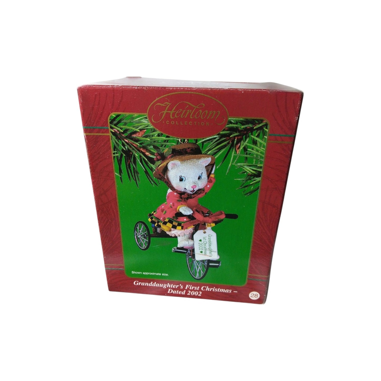 2002 GrandDaughter's First Christmas Carlton Cards Ornaments (Baby's First Christmas) CXOR-050G Image2