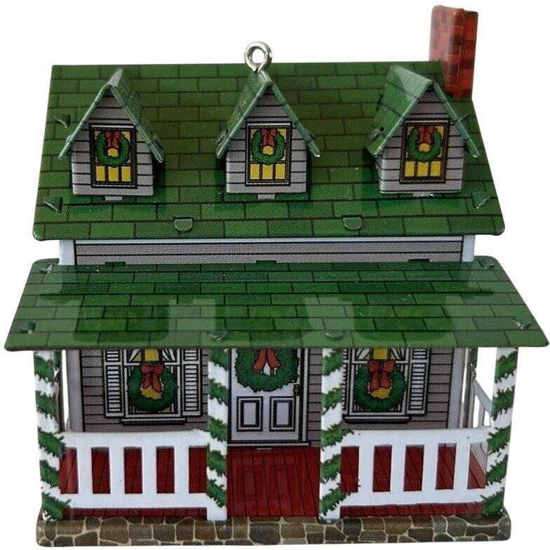 2002 GrandMother's House And Covered Bridge Hallmark Ornament (Town and Country) QX8156
