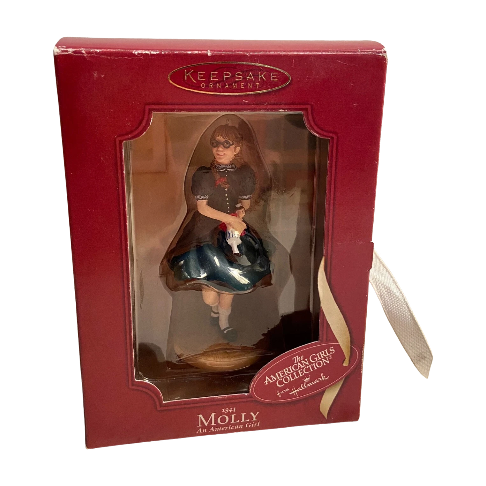 2002 Hallmark Ornament (1944) Molly an American Girl Hallmark Ornament (The American Girls Collection) QAC6409 Image2