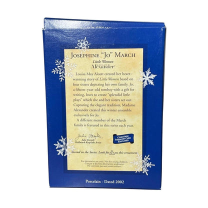 2002 Josephine “Jo” March Hallmark Ornament (Madame Alexander Little Women) QX8126 Image6