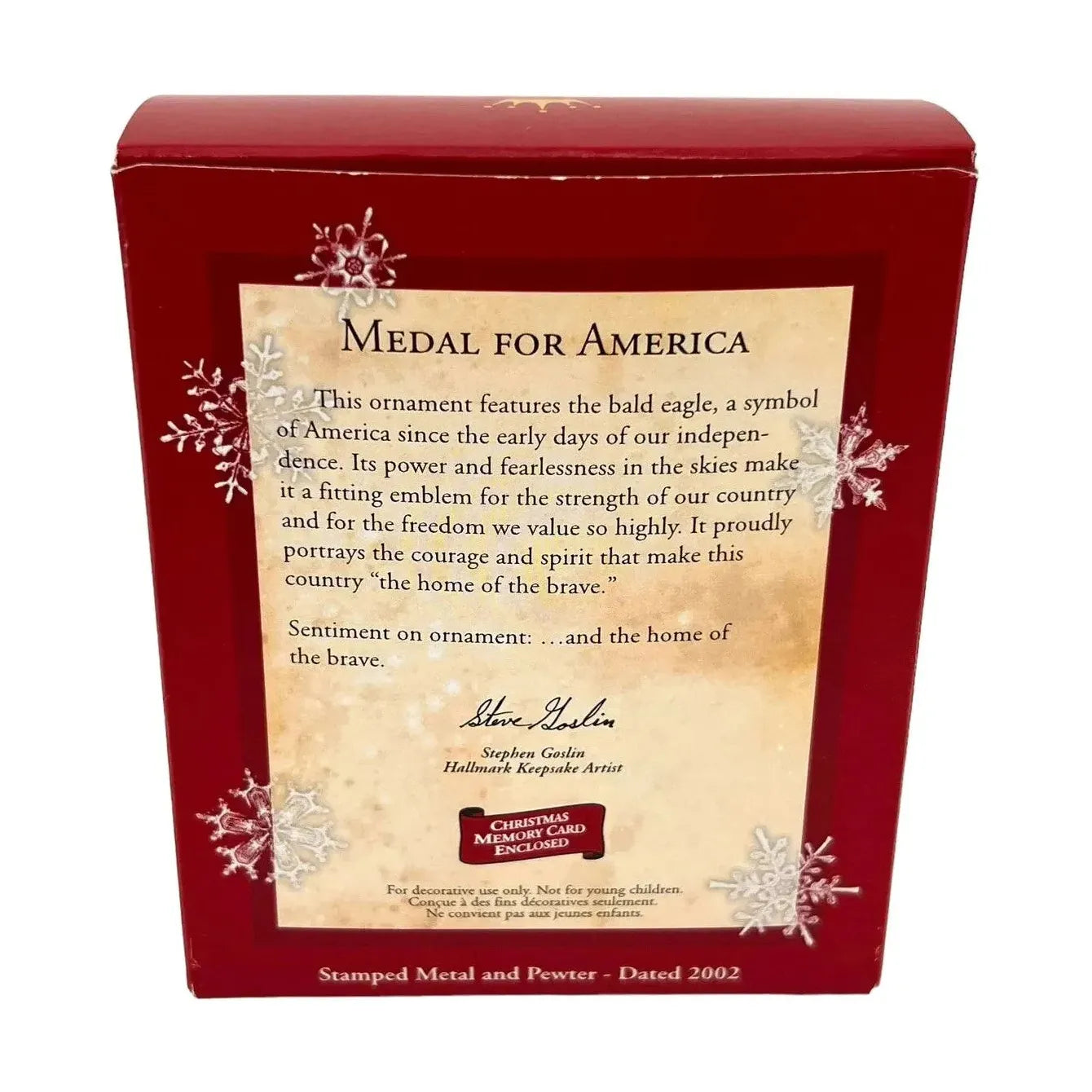2002 Medal for America Hallmark Ornament (Military Appreciation) QX2936 Image4
