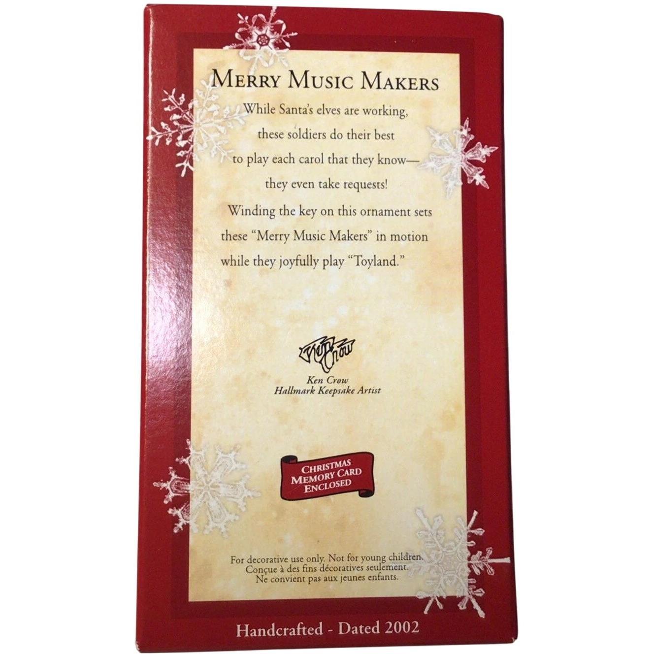 2002 Merry Music Makers Hallmark Ornament (Toys and Games) QX8523