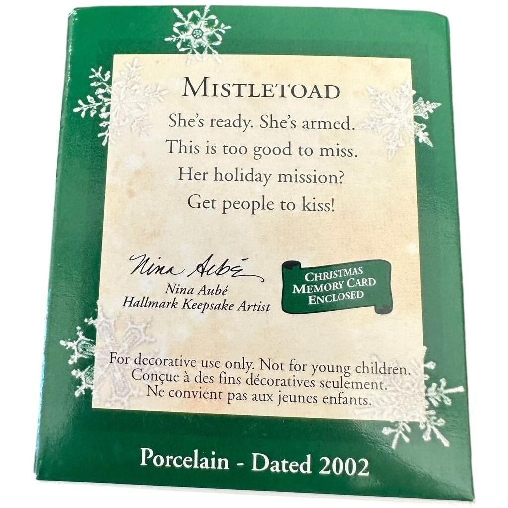 2002 Mistletoad Hallmark Ornament (Angel Frog) QXM4563