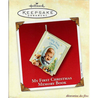 2002 My First Christmas - Memory Book Hallmark Ornament (Photo Holder) QX8613