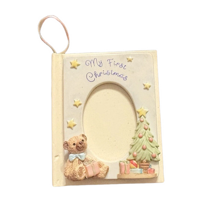 2002 My First Christmas - Memory Book Hallmark Ornament (Photo Holder) QX8613 Image1