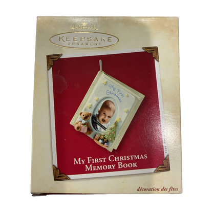2002 My First Christmas - Memory Book Hallmark Ornament (Photo Holder) QX8613 Image2