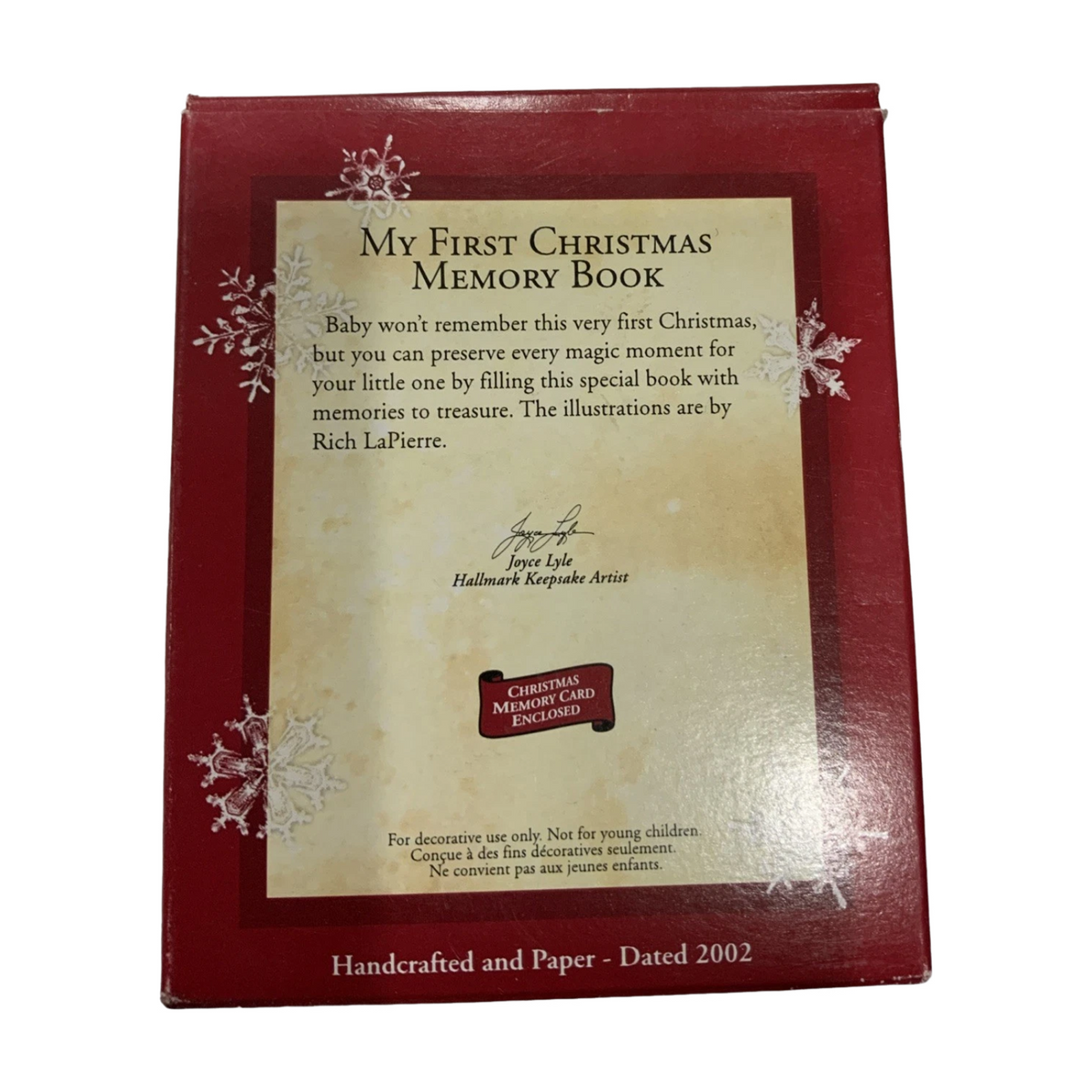 2002 My First Christmas - Memory Book Hallmark Ornament (Photo Holder) QX8613 Image6