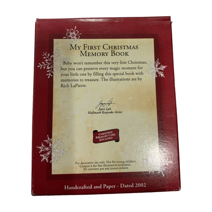 2002 My First Christmas - Memory Book Hallmark Ornament (Photo Holder) QX8613 Image6