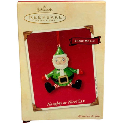 2002 Naughty or Nice? ELF Hallmark Ornament (Elf) QX2823