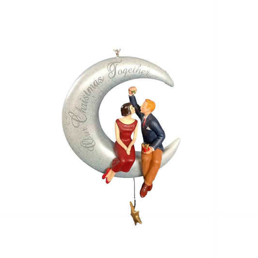 2002 Our Christmas Together Hallmark Ornament (Moon) QX8926 Image1