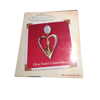 2002 Our First Christmas Hallmark Ornament (Heart) QX8816