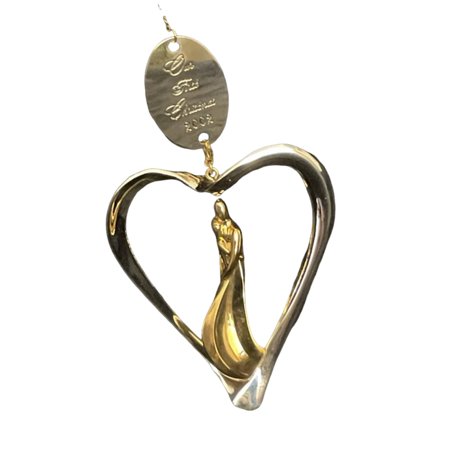 2002 Our First Christmas Hallmark Ornament (Heart) QX8816 Image1