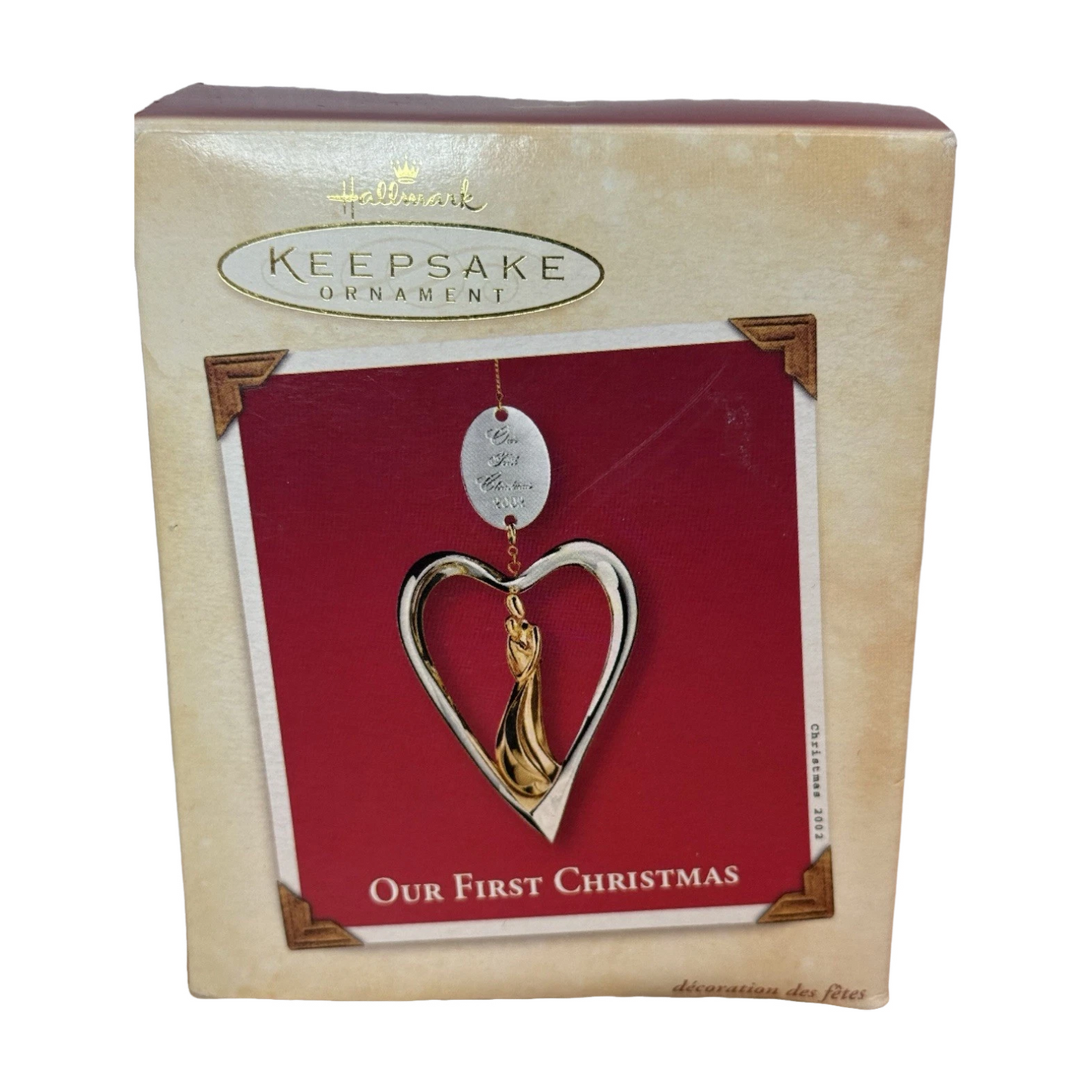 2002 Our First Christmas Hallmark Ornament (Heart) QX8816 Image2