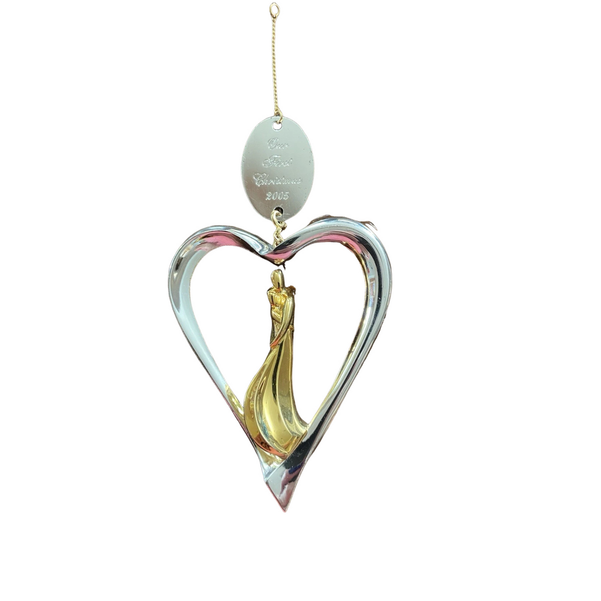 2002 Our First Christmas Hallmark Ornament (Heart) QX8816 Image3