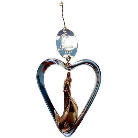 2002 Our First Christmas Hallmark Ornament (Heart) QX8816