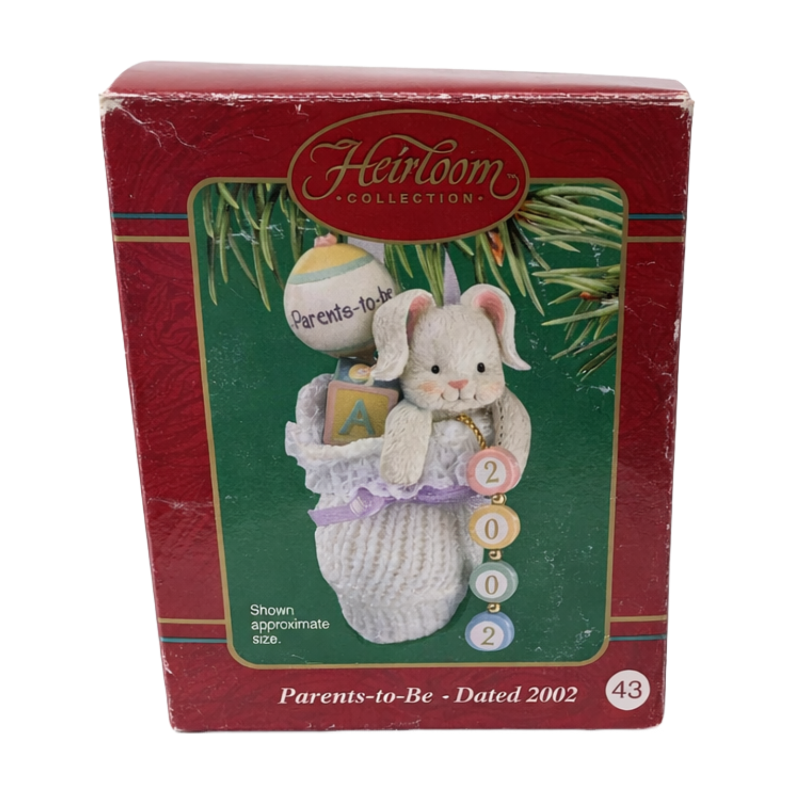 2002 Parents-to-Be Bunny Carlton Cards Ornaments (Easter) CXOR-017G Image2