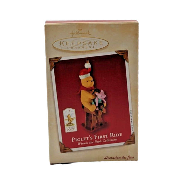 2002 Piglet's First Rid Hallmark Ornament (Winnie the Pooh) QXD4963